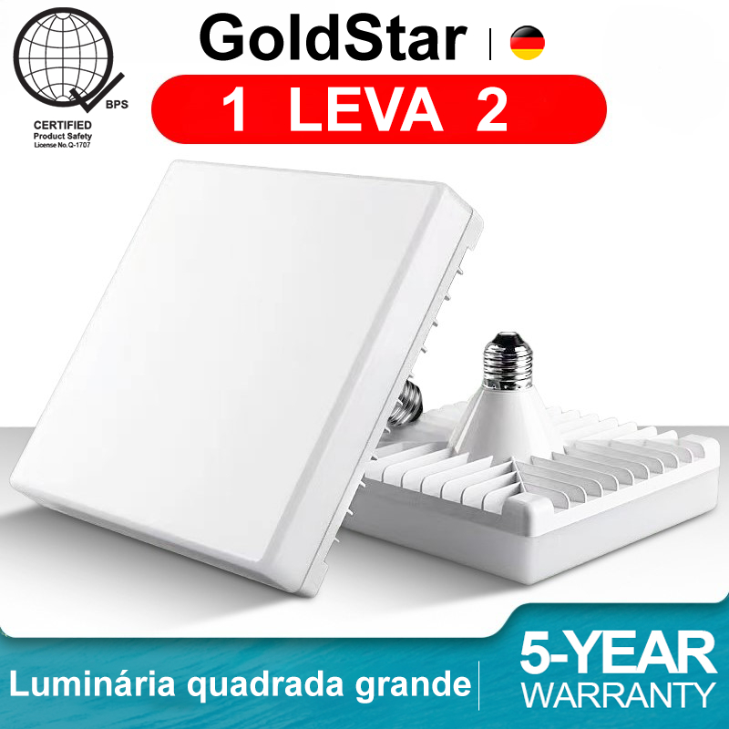 GoldStar Luminária Luz Led Plafon Sobrepor Luminária Quadrada Grande 1.6*1.6*0.9M 65W 200HZ