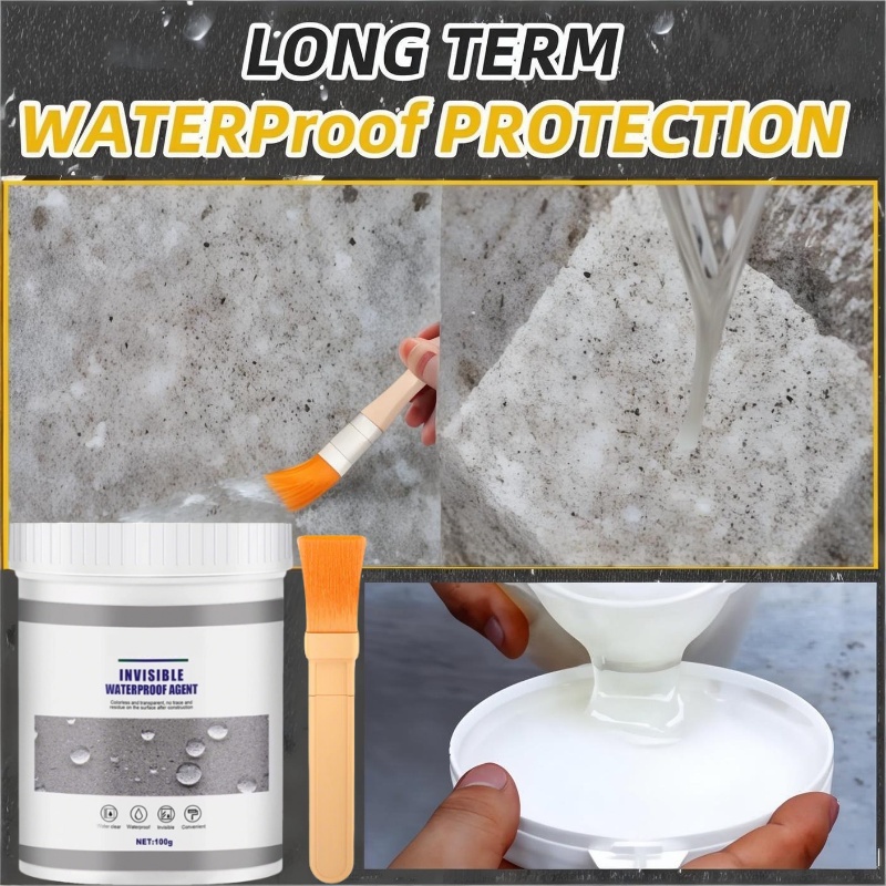 Invisível Impermeável 30/100/300ML Agente de Revestimento Transparente Anti-Vazamento Cola de Reparo para Condução Pared em Oferta na Shopee