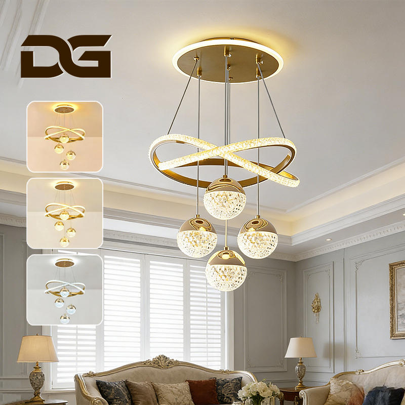 110V-220V Lustre De Teto Nórdico De Luxo 3 Cores para Sala e Jantar Design Sofisticado Bivolt O16 em Oferta na Shopee