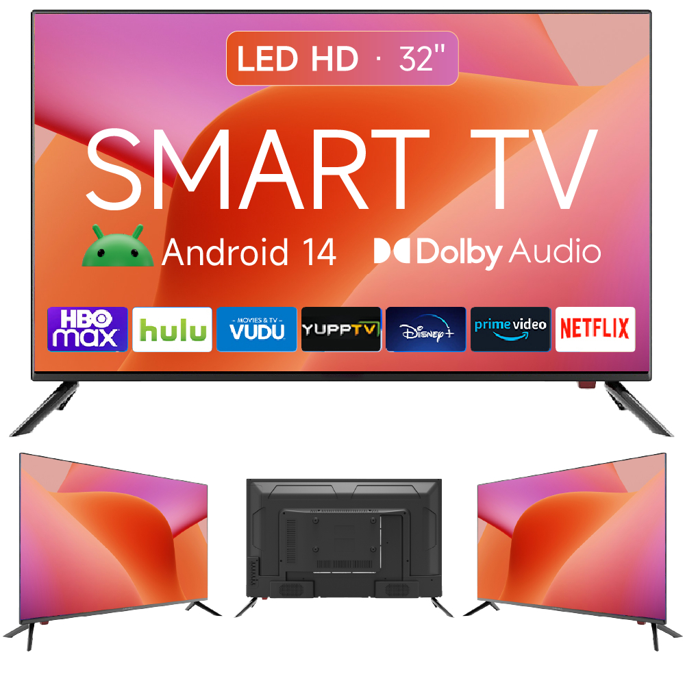 Smart Tv 32'' Led Hd Wifi  100/240v Android 14 Tv em Oferta na Shopee