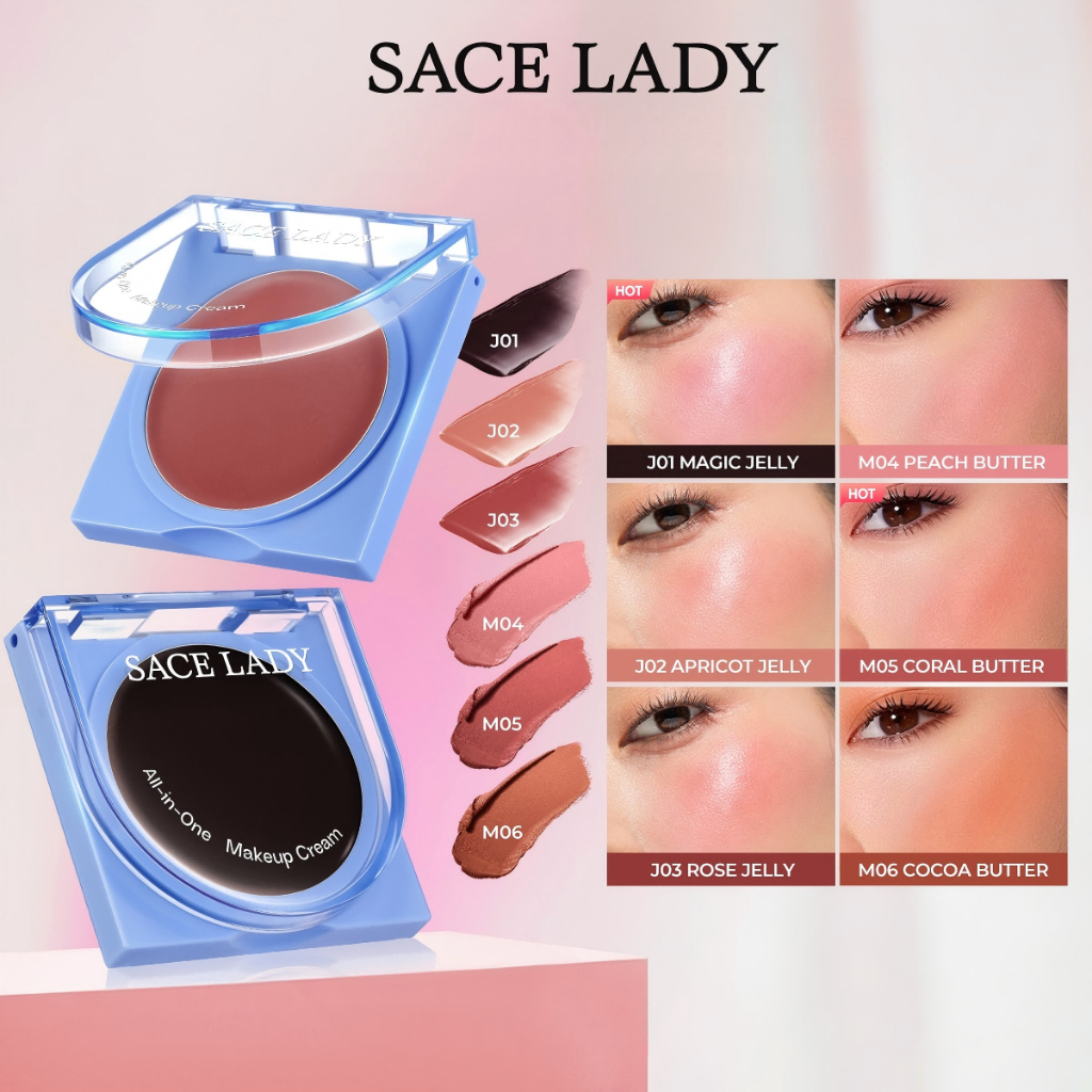 Blush Mágico SACE LADY Preto que Fica Rosa na Pele Tecnologia de pH Alta Durabilidade Versatilidade em Oferta na Shopee