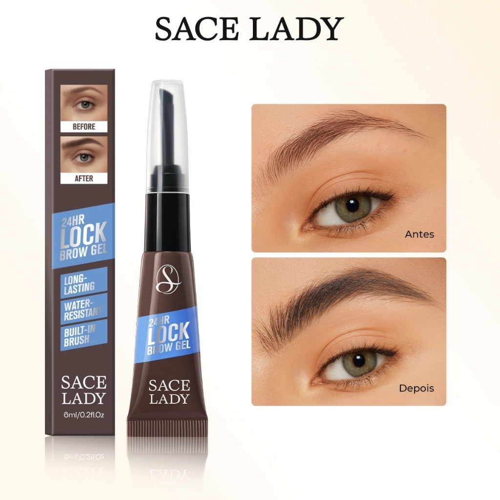 Gel para sobrancelhas SACE LADY 24h de Fixação Gel de Coloração de Longa Duração e à Prova d’Água em Oferta na Shopee