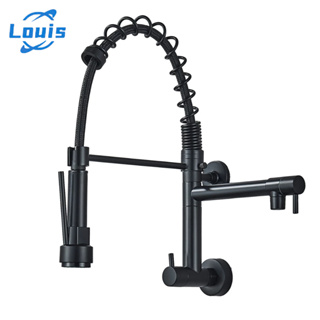 Louis Torneira Cozinha Gourmet Água Fria Única Montada Na Parede Latão Flexível Spray Monocomando em Oferta na Shopee