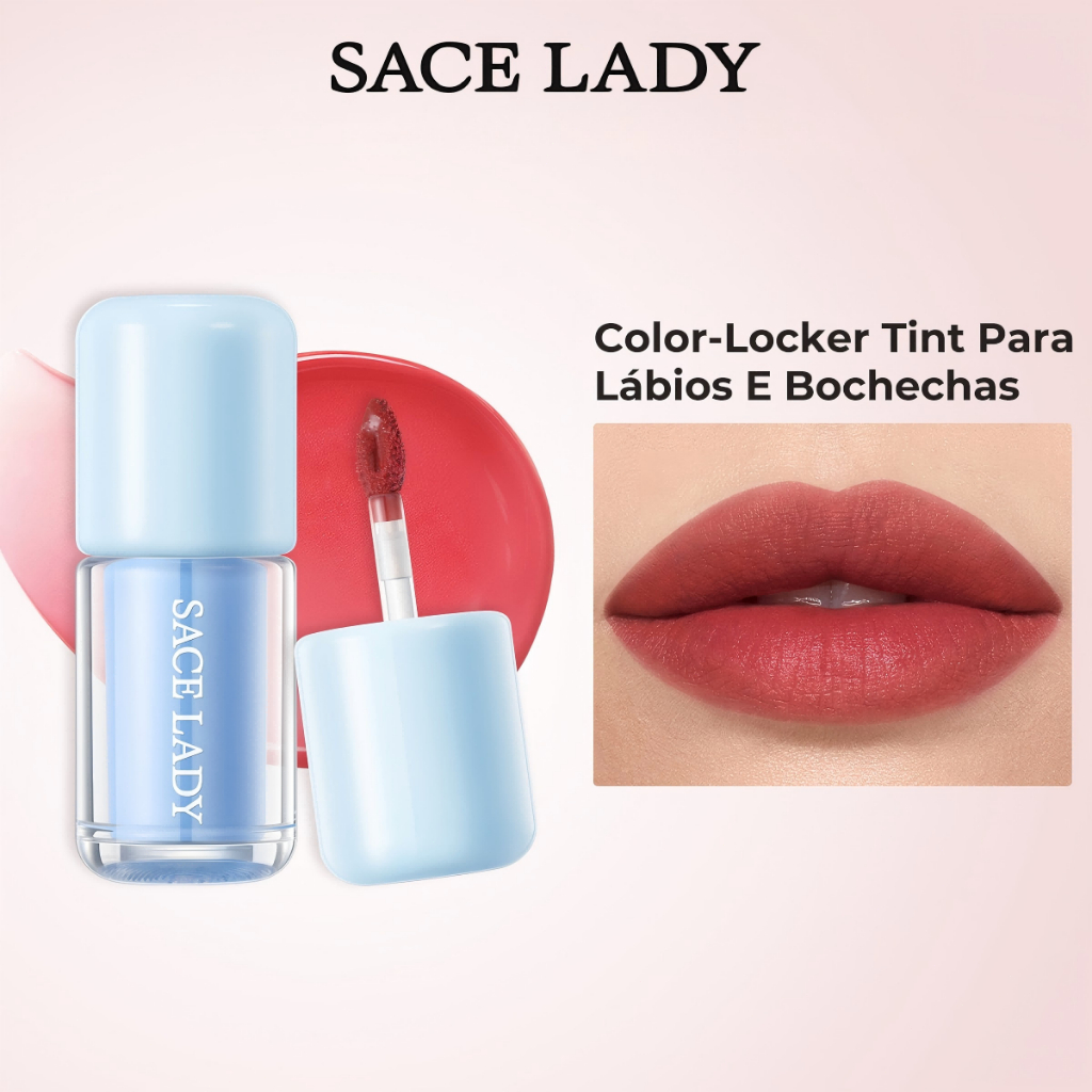Tintura Labial SACE LADY Cor que Fixa por Longas Horas e Não Transfere em Oferta na Shopee
