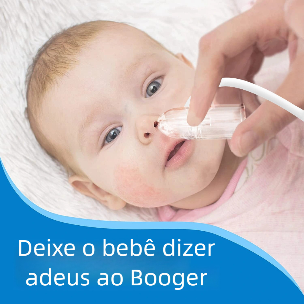 Aspirador Nasal Manual Bebê - Sução a Vácuo para Respiração Livre