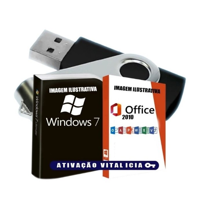 Pendrive Kit formatação Windows 7 + Programas