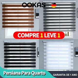 OOKAS Dupla Camada Espessada Persiana Para Quarto Persiana PVC Cortinas E Persianas Blackout Alemãs em Oferta na Shopee