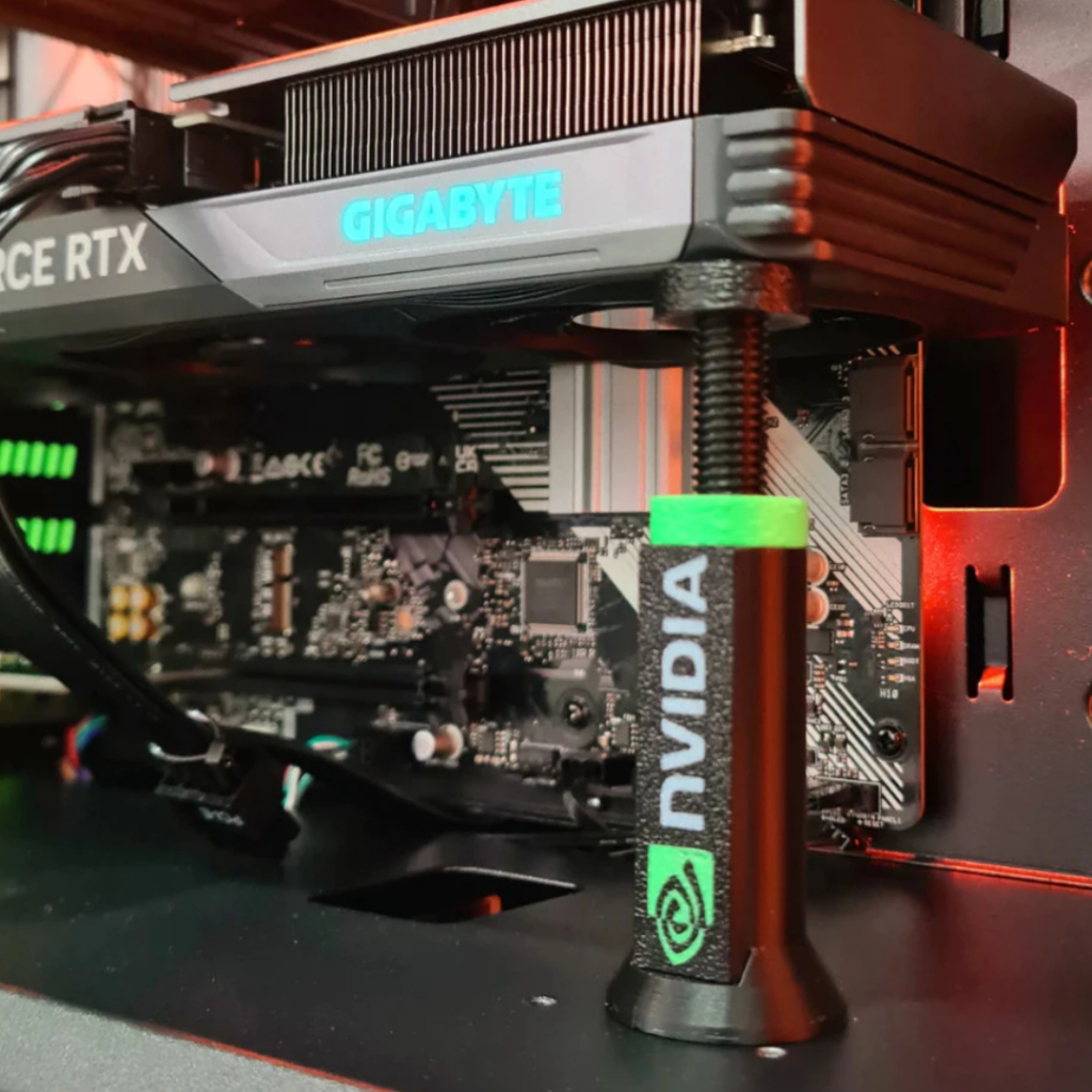 Suporte Ajustável para Placa de Vídeo GPU NVIDIA Radeon Universal com Regulagem de Altura