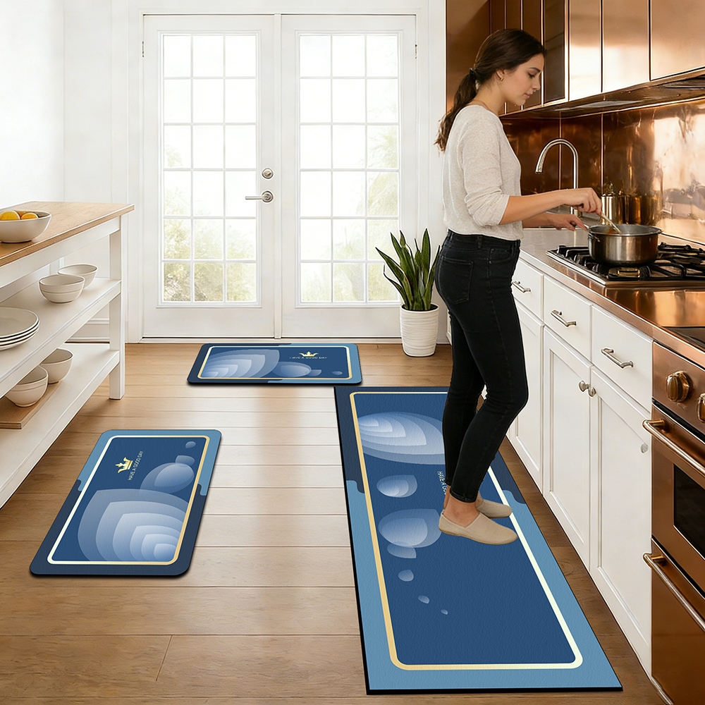 apetes de Cozinha 3 Peças Antiderrapante Emborrachado