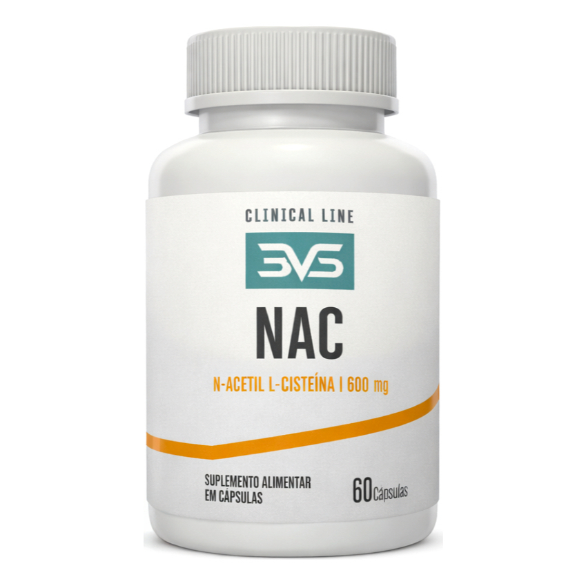 NAC 600mg N-Acetil L-Cisteína Alta Pureza Suporte Antioxidante Detox Metabólico Uso Diário em Oferta na Shopee