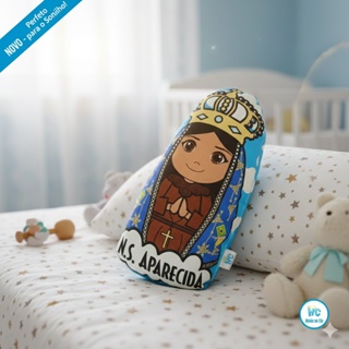 Almofada naninha de decoração para bebê infantil Nossa Senhora Aparecida em Oferta na Shopee