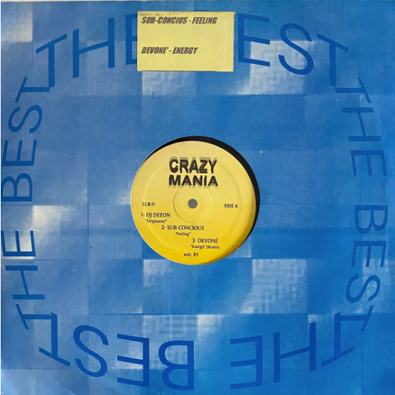 Lp Crazy Mania Vol.01 - DJ Deeon, Johnny Funk, Paul Johnson