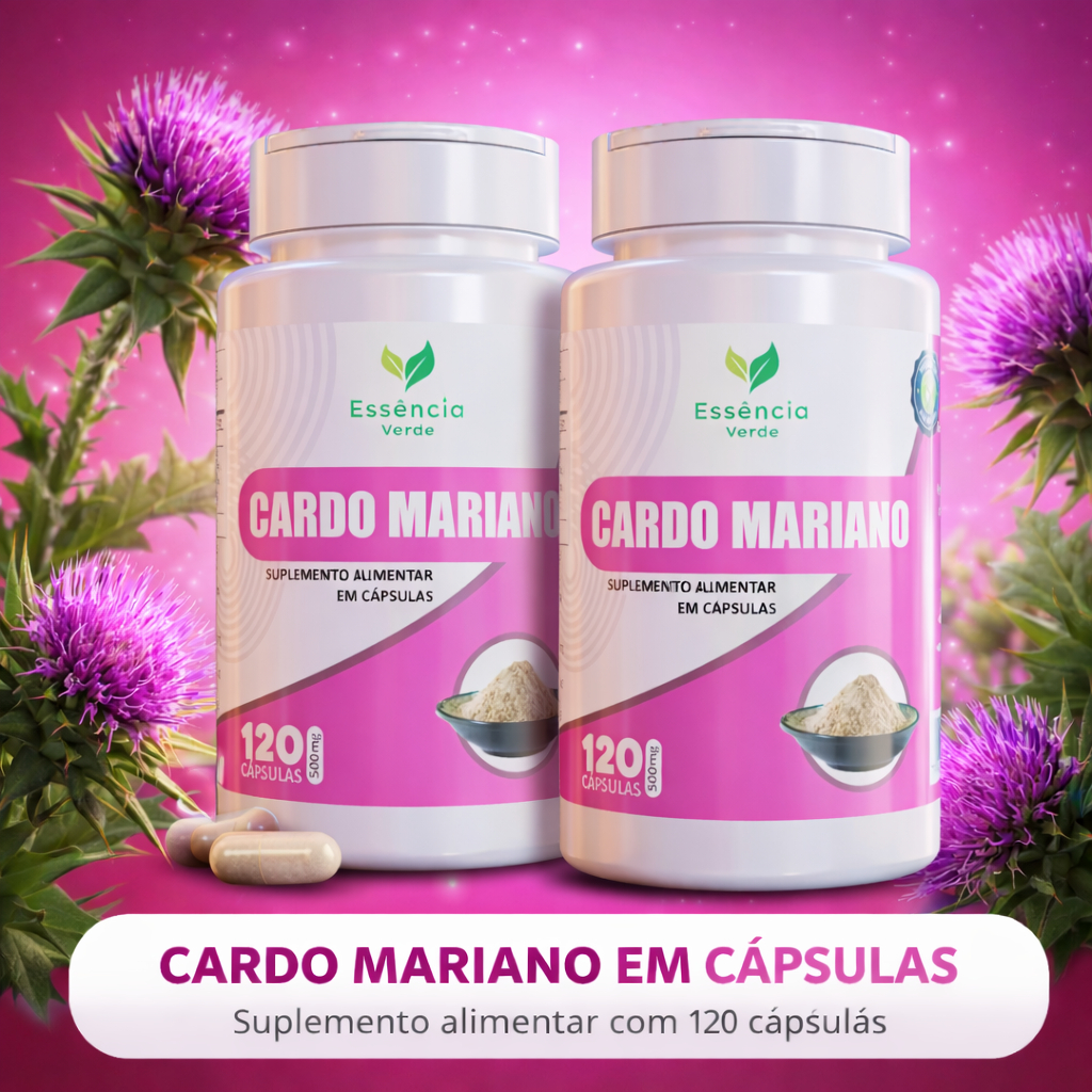 SILIMARINA 120 CÁPSULAS 500mg | CARDO MARIANO | O MAIS VENDIDO DO MERCADO