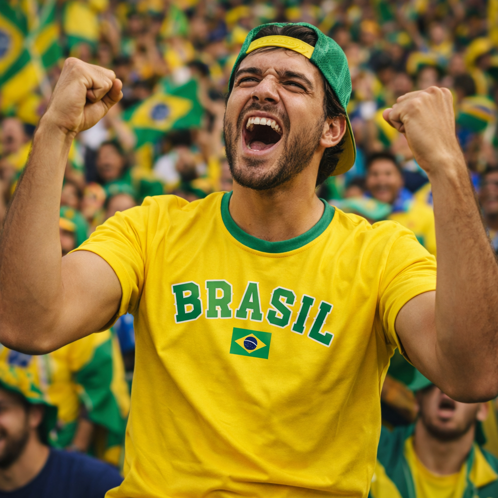 Camiseta Brasil Copa do Mundo Masculina e Feminina Dry Fit | Torcida Seleção Brasileira UNISSEX
