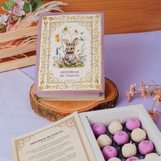 5 Embalagens Caixas Livro de Páscoa Para Doces e Presentes - Histórias de Páscoa Vol.1 em Oferta na Shopee