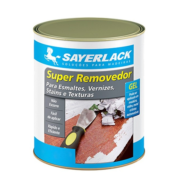 Removedor de Tintas, Esmaltes, Vernizes e Texturas Super removedor Gel 1kg e 4 kgSayerlack