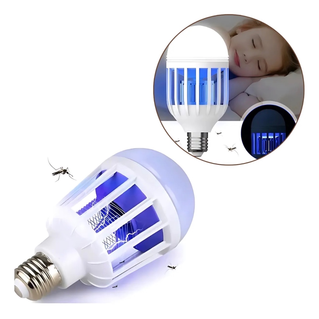 Lâmpada Mata Mosquito Mosca LED Branco Frio 127v 15w em Oferta na Shopee