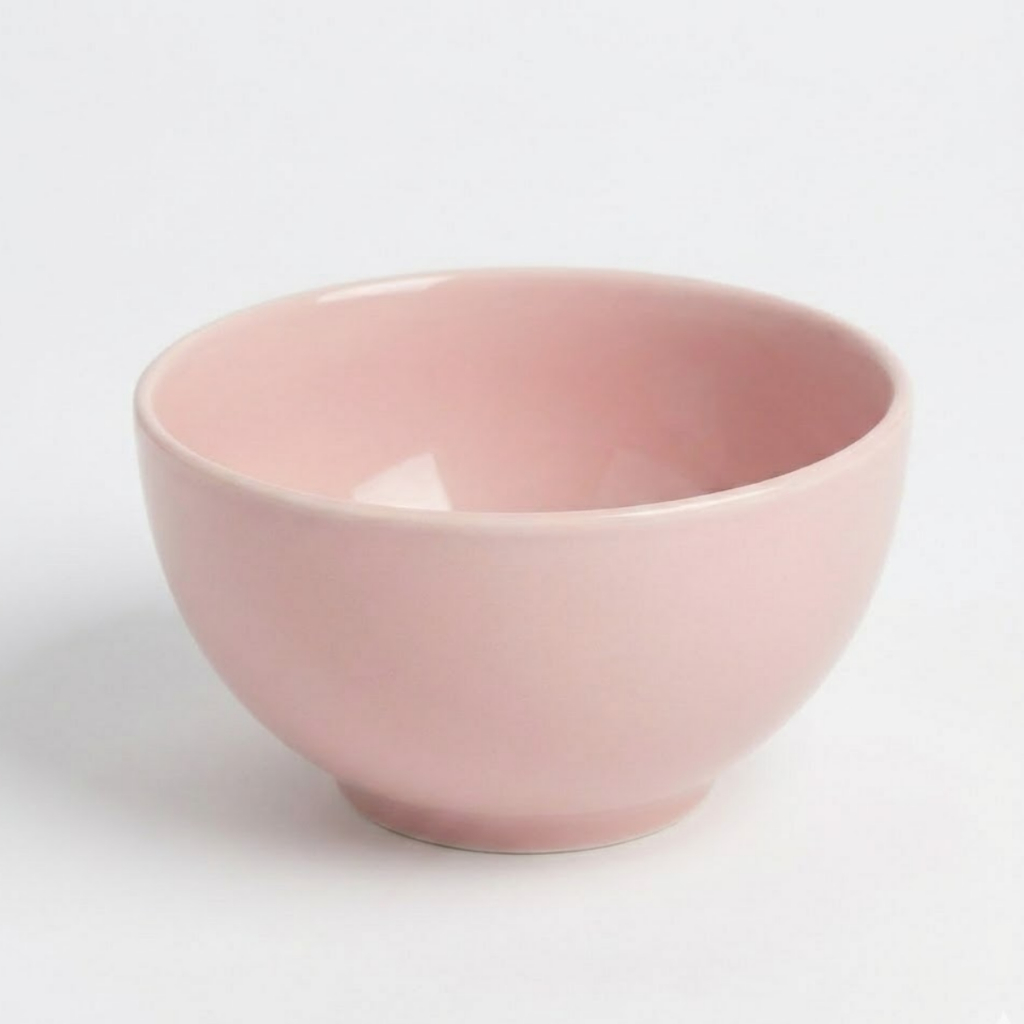 Cumbuca Tigela Porcelana Rosa 440ml Petiscos Sorvete Sopas & Caldos