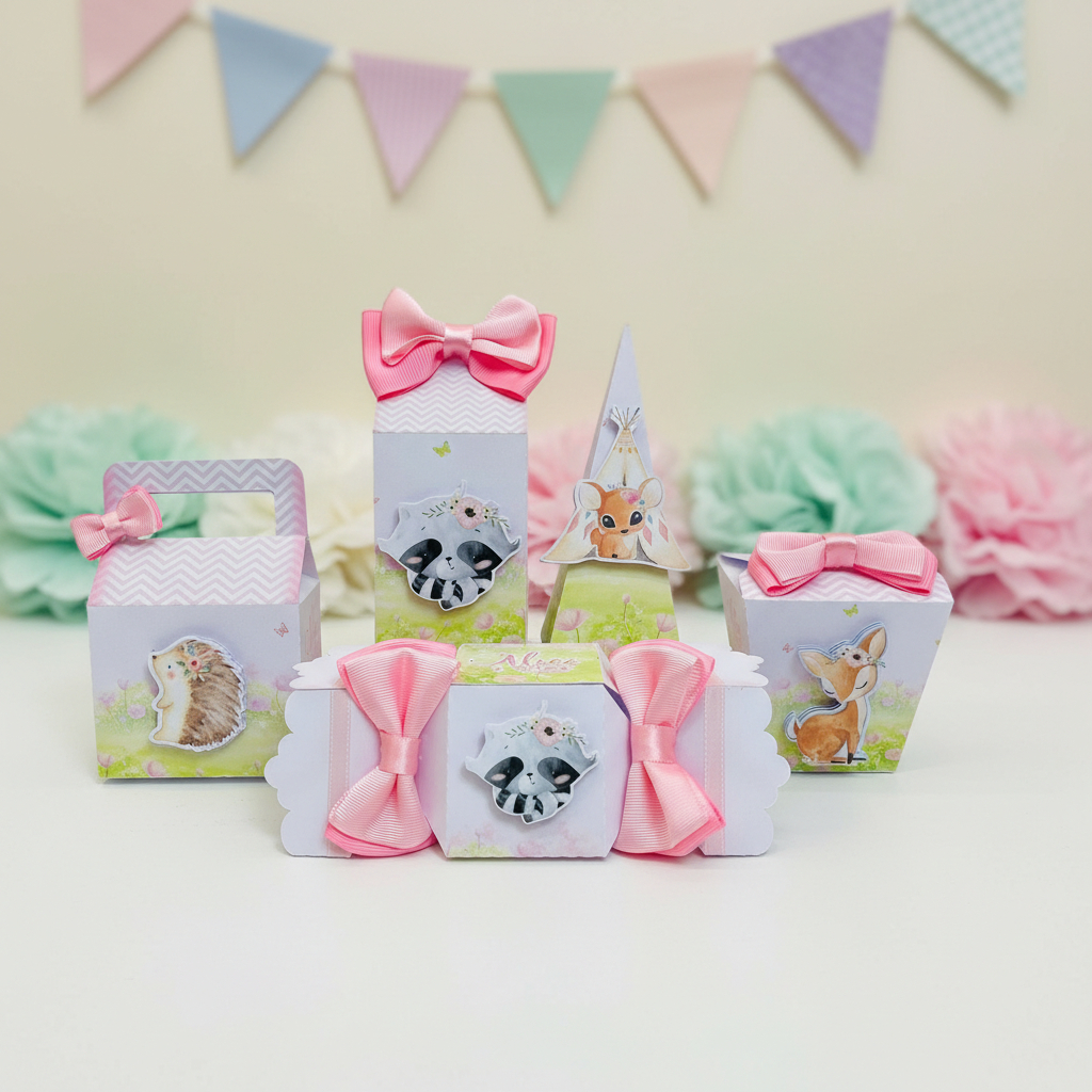 Kit Festa Bosque Encantado Menina Lembrancinha de Aniversário Infantil Bosque Encantado