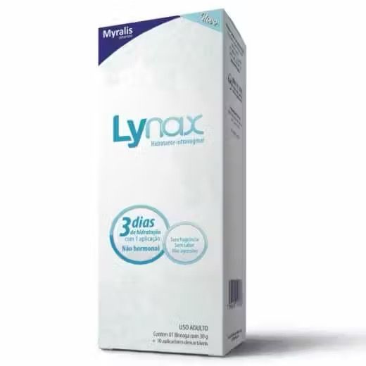Lynax Hidratante Intravaginal 30g +10 Aplicadores Sem Fragrância Myralis