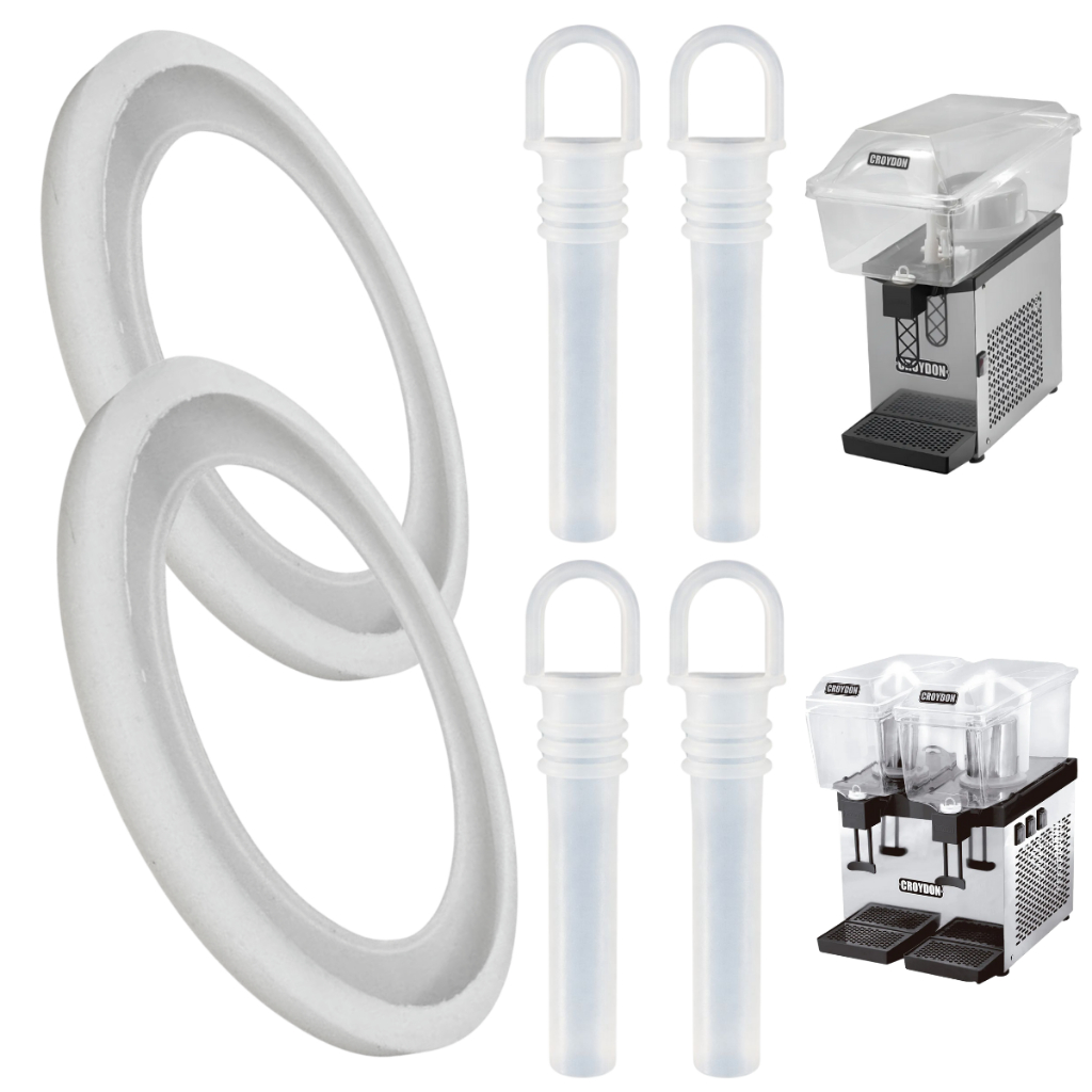 Kit 4x Chupeta 2x Gaxeta Para Refresqueira Máquina de Suco Croydon
