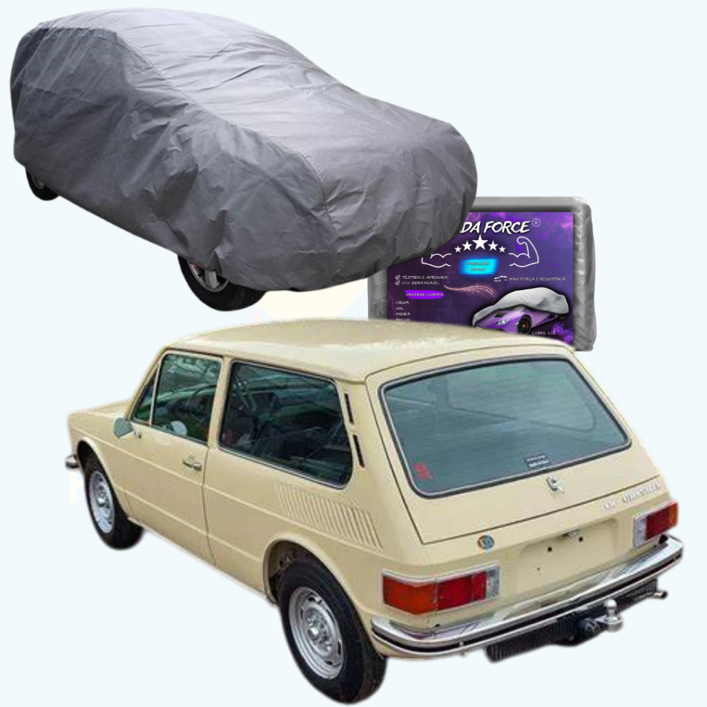 CAPA PARA COBRIR CARRO VOLKSWAGEN BRASÍLIA 1973 A 1982 STANDARD ESPECIAL L LS GL TS, IMPERMEÁVEL, COM FORRO E SEM FORRO;