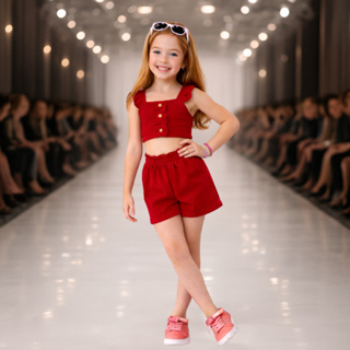 Conjunto infantil, Tecido Canelado Fresquinho e Confortável em Oferta na Shopee