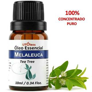Óleo Essencial de Melaleuca (Tea Tree) 100% Puro Frasco Vidro em Oferta na Shopee