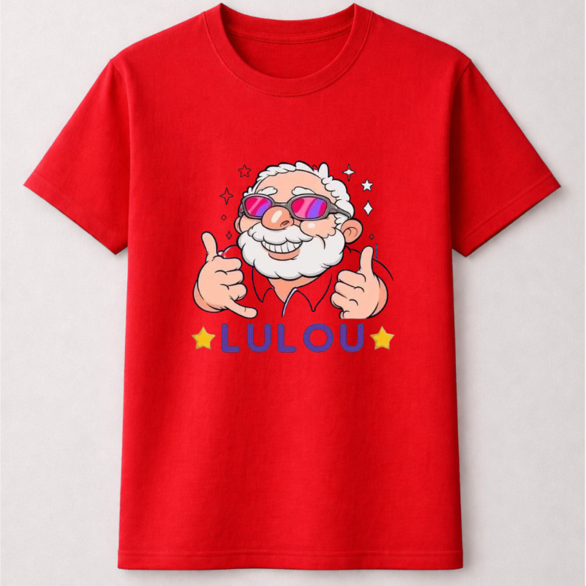 Camiseta Unissex Estampa Lula PT | Camisa Básica Manga Curta em Oferta na Shopee