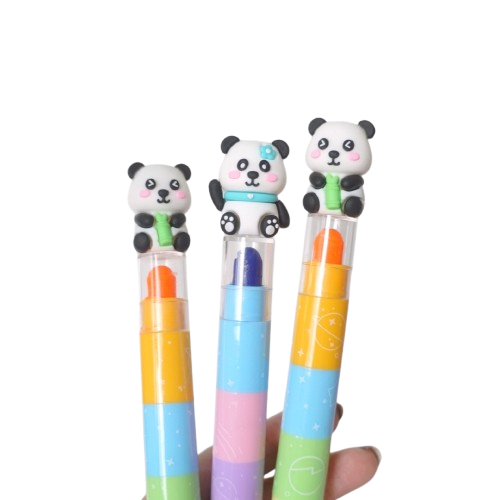 Marca Texto Gel Panda Troca ponta - Papelaria fofa, Papelaria Criativa - Unidade