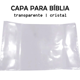 Capa Protetora Transparente para Bíblia - Proteção Contra Sujeira e Durabilidade em Oferta na Shopee