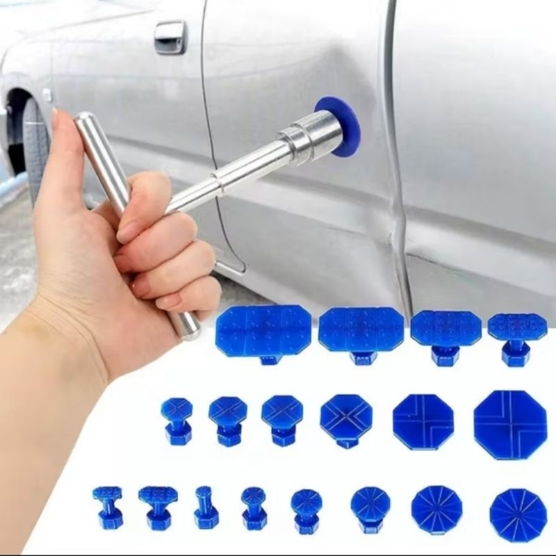 Kit 19 pçs Reparo Para Desamassar Lataria Carro Substitui Martelinho