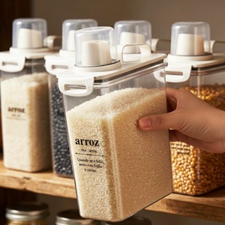 Kit Dispenser Multiuso Organizador Cozinha Porta Mantimentos Pote Hermético em Oferta na Shopee