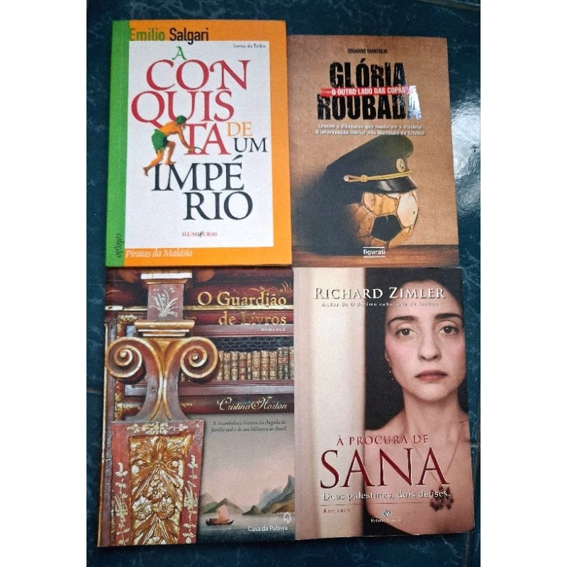 Livros O Guardião de Livros À Procura de Sana, A Conquista de um Império,  O Guardião de Livros e Glória Roubada