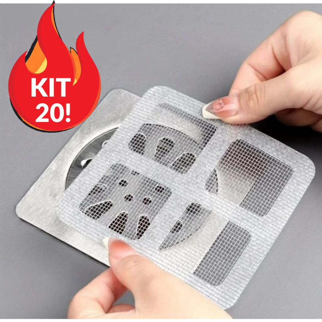 Kit 20 Adesivos Protetores de Ralo Tela Descartavel  Anti Insetos Para Casa Fácil PROMOÇÃO ENVIO 24H em Oferta na Shopee