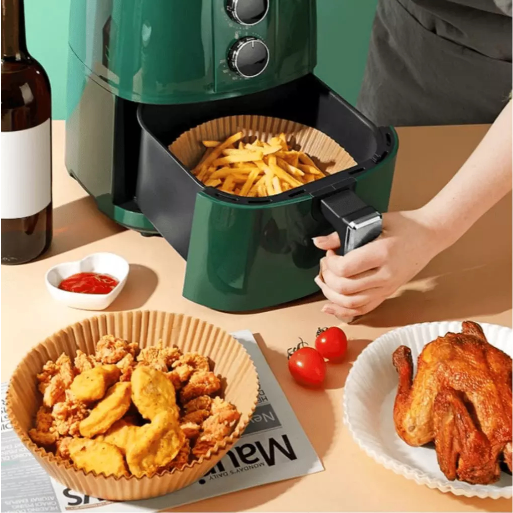 Detalhes do Forma Papel Descartável P/ Fritadeira Elétrica Airfryer 50pç