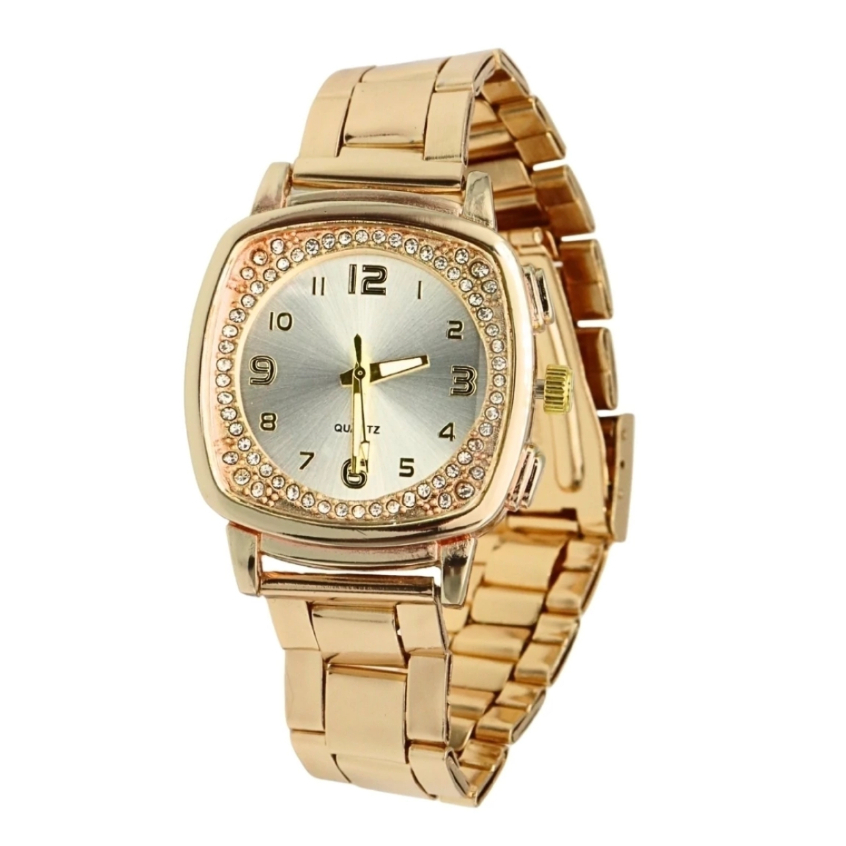 Relógio Feminino Lírio Pearl Gold 35mm - XD Cravejado Premium Blogueira