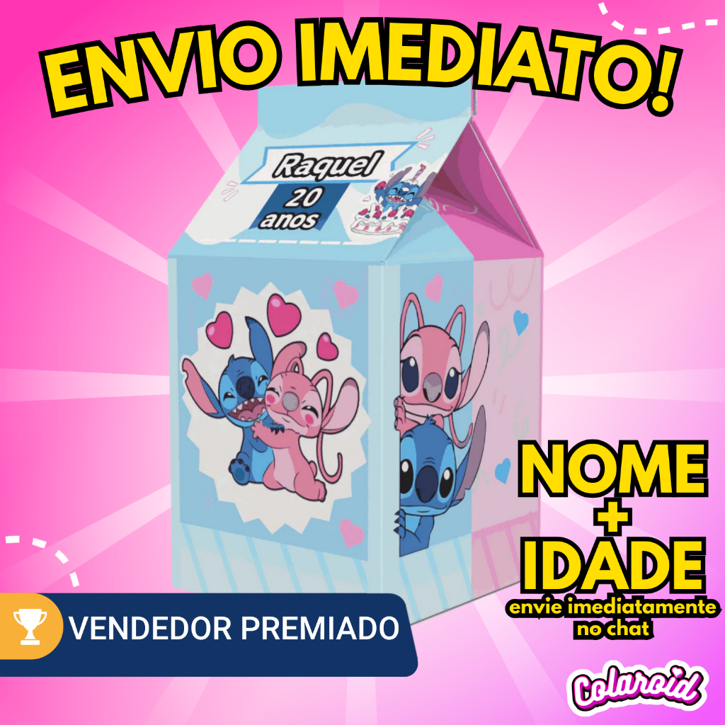 Caixinha Milk para Festa Personalizada QUALQUER Tema - Envio em 24 horas - Lembrancinha para Festa em Oferta na Shopee