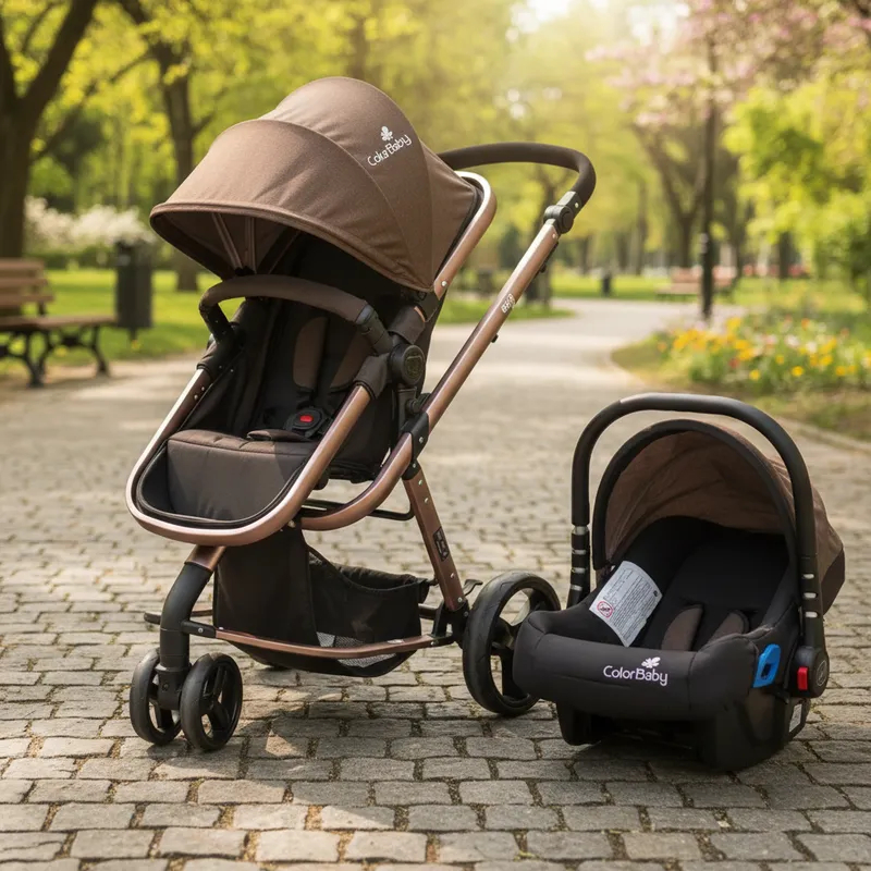 Carrinho Infantil para Viagem e Passeio 3 em 1 Moisés Travel System Evolution - Color Baby