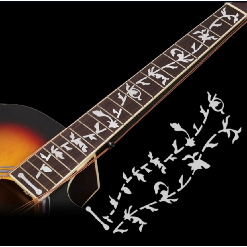 adesivo escala guitarra violao