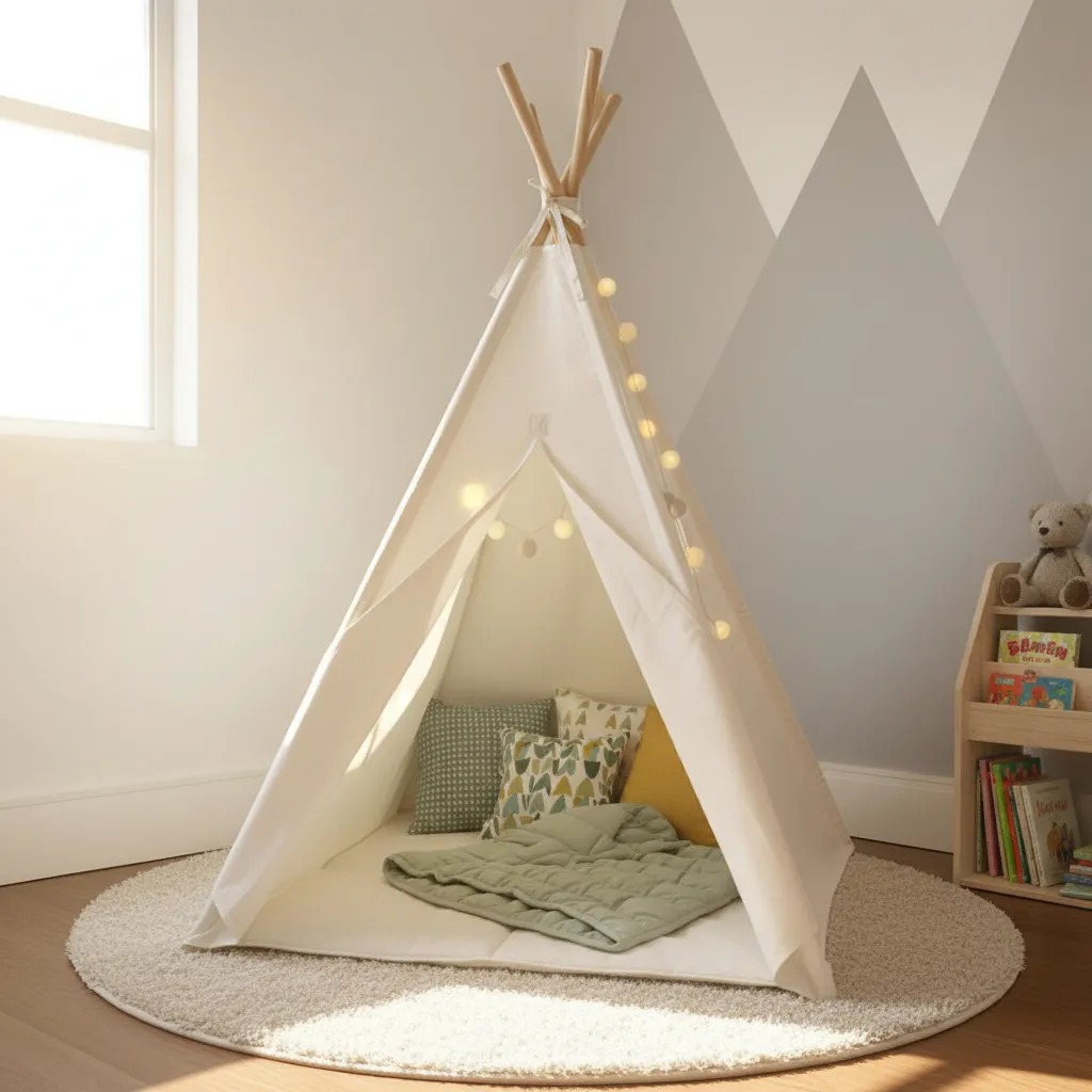 Cabana barraca tenda barraca de índio infantil +janelas+ tapete acolchoado 135x110x110cm