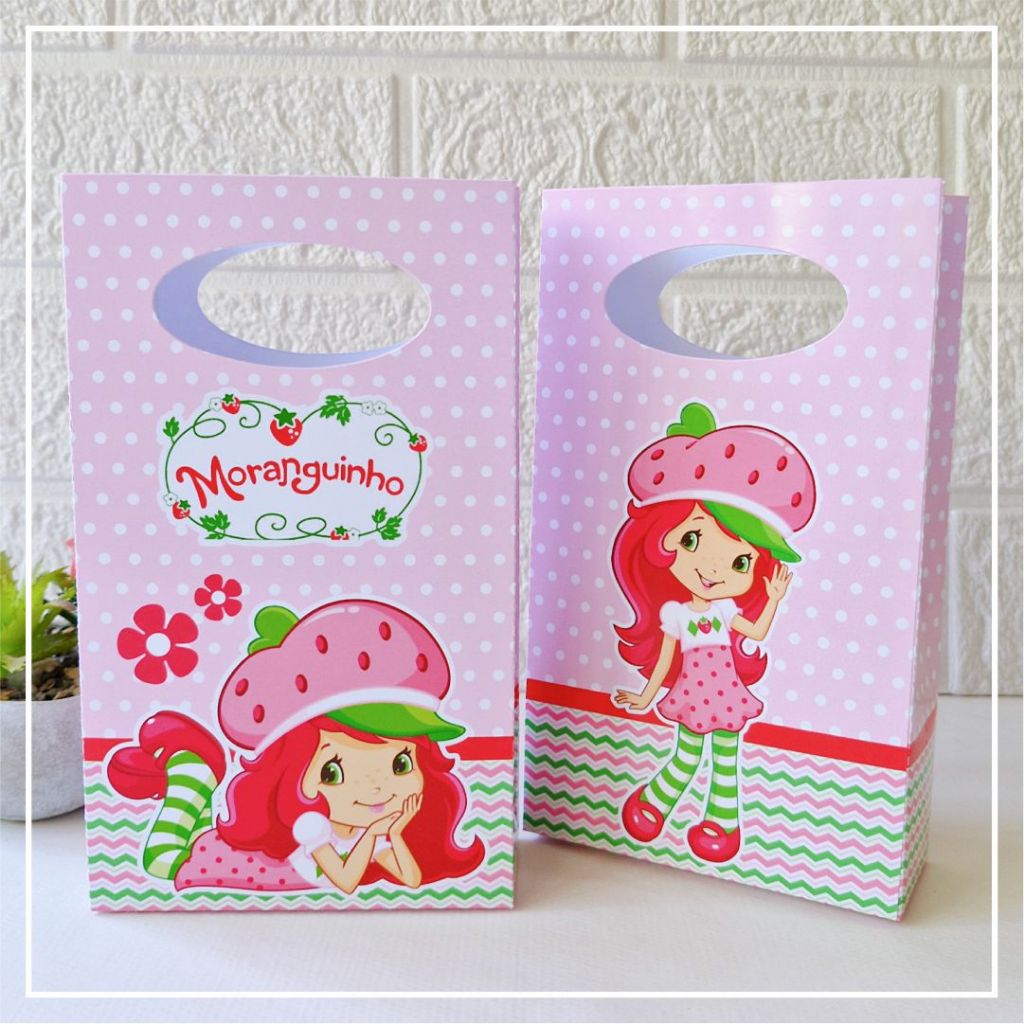 Sacolinha Surpresa Moranguinho | Kit Lembrancinhas Festa Pegue e Monte | SEM Personalização em Oferta na Shopee