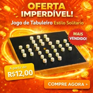 JOGO RESTA UM 1 - MDF - TABULEIRO EDUCATIVO ESTRATÉGIA E LÓGICA em Oferta na Shopee