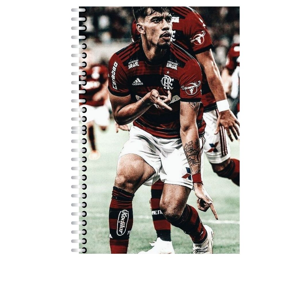caderno personalizado jogador futebol Lucas Paquetá escolar