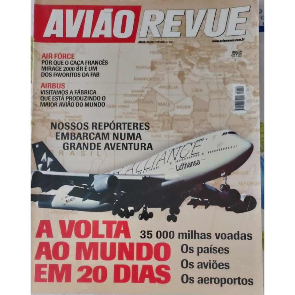 Revista Avião Revue Jul-2004 Nº 58 - Bombadier Airbus Eurocopter Dassault Embraer Mirage