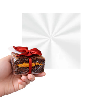 Folhas Celofane (bopp) para brownie 15x15cm e 20x20 cm - Kit com 100, 250, 500, 800 e 1000 unidades - embalagem p/ doces em Oferta na Shopee