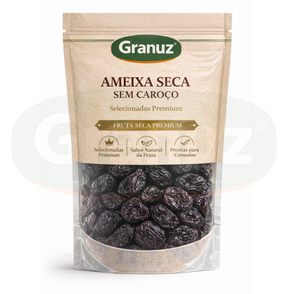 Ameixa Seca Sem Caroço 1Kg Granuz Importada Frutas Selecionadas [Envio HOJE]