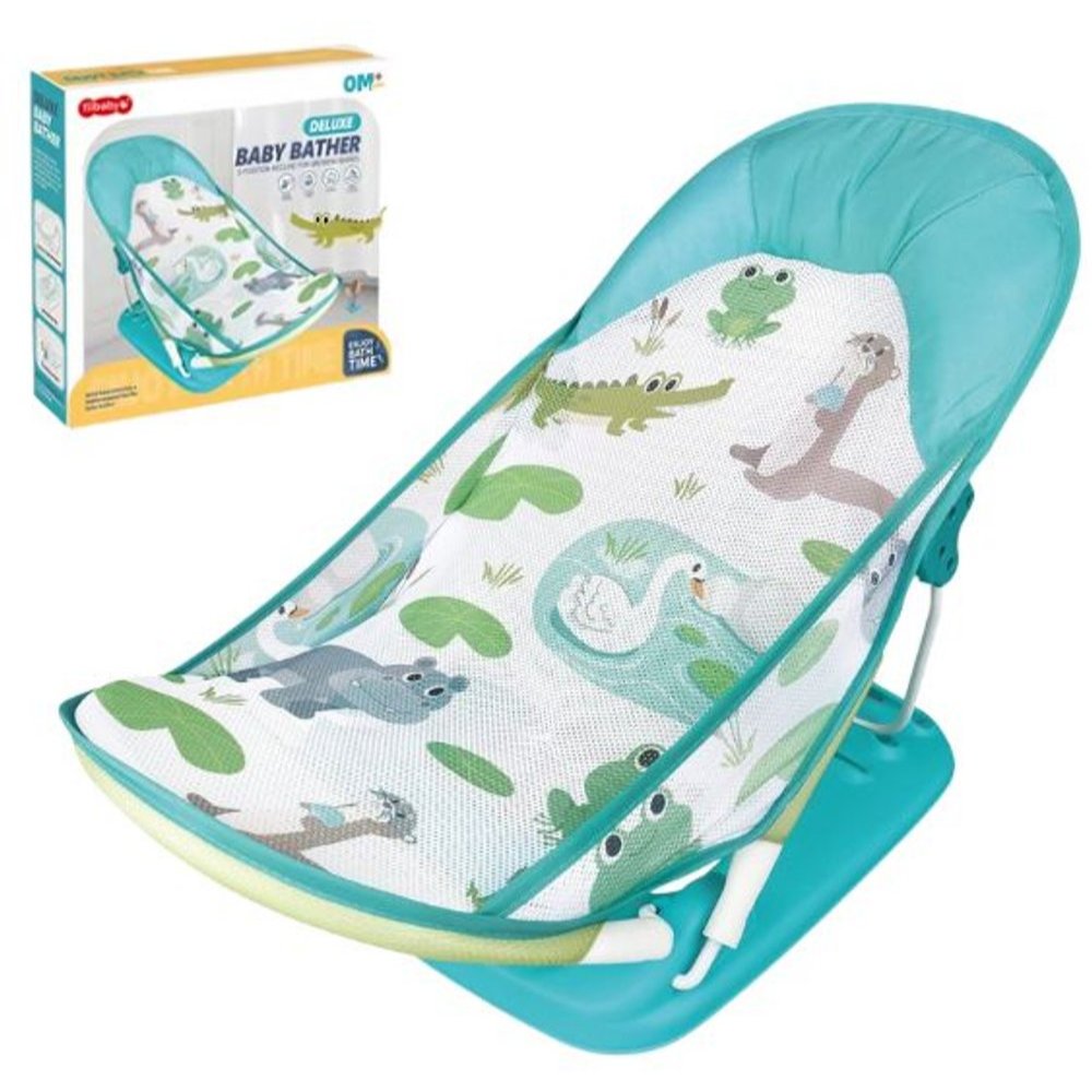 Cadeira de Balanço Assento Suporte de Banho Infantil Deluxe - Verde Para Bebê