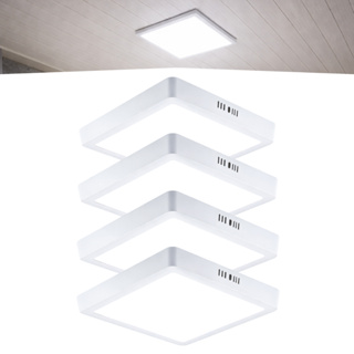 Kit 4 Painel Plafon Luminaria Sobrepor Teto Led Quadrado 18w em Oferta na Shopee