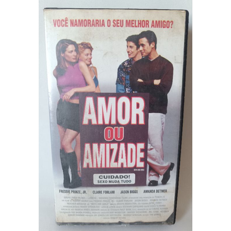 VHS Amor ou Amizade Filme ano 2000 fita colecionador raridade